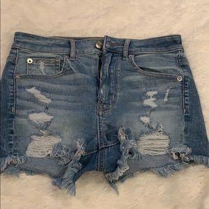 AE high rise shorts